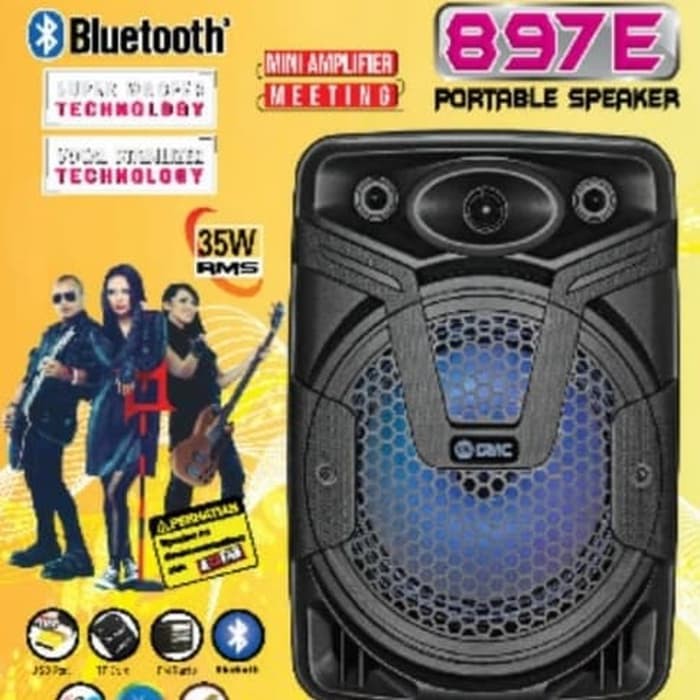 GMC Speaker Aktif GMC 897E Bluetooth + Mic Wireless