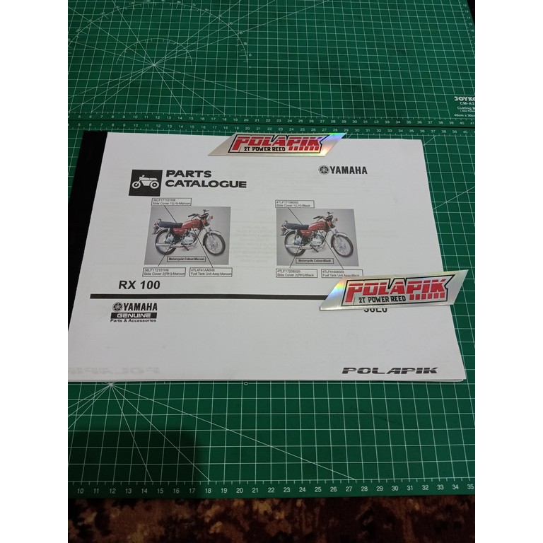 part katalog yamaha rx 100 part catalog catalogue yamaha rx 100