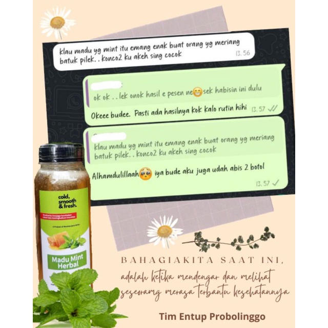 

Madu Mint Herbal by Javahills Honey