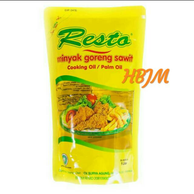 

Minyak Goreng Resto Kemasan pouch 1 Liter