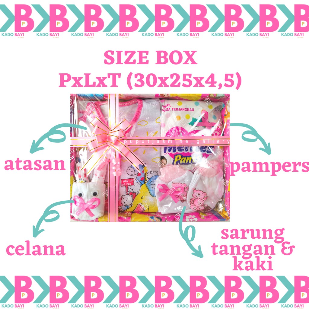 KADO BAYI PAKET B Perempuan Laki Laki Baru Lahir Lahiran Murah Babygift Newborn Baby Gift Set Box Hampers Girl Boy Unisex Parsel Parcel murmer paket B