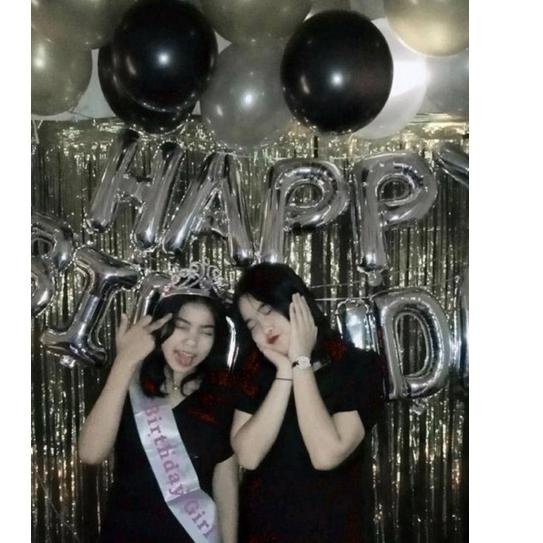 TRXQ6c6B--2in1 Selempang happy birthday / selempang bridesmaid/ fashion birthday party mahkota dan s