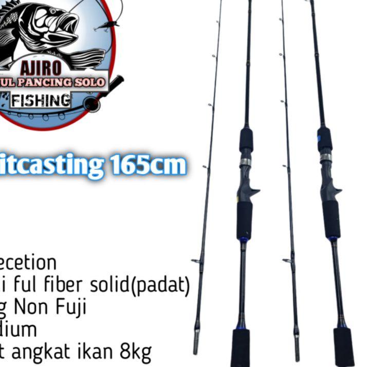 DISCOUNT  8.8 Joran pancing ul spinning bc casting baitcasting fiber solid ajiro sniper 165 180 198 