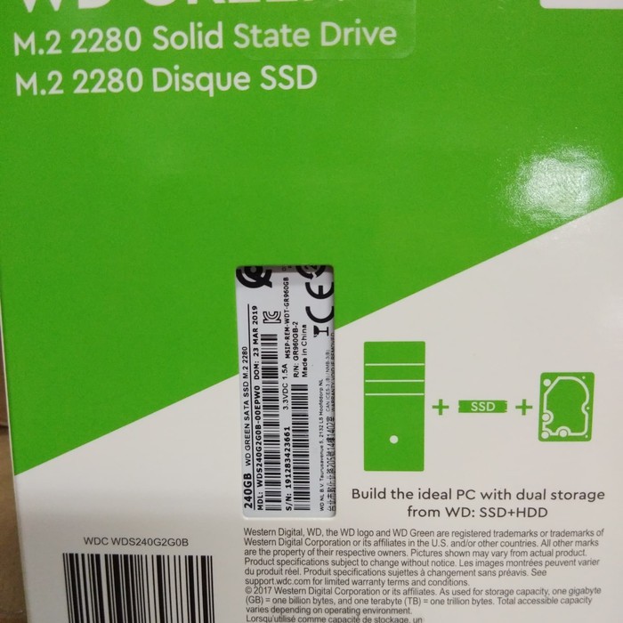 WD Green SSD 240GB M.2 2280 SATA III