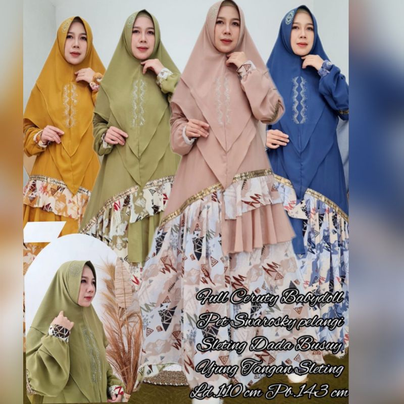 Gamis Syari Ceruty Babydoll Terbaru