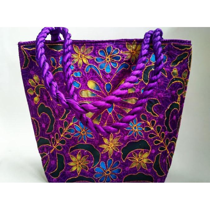 Tas Bordir Tas Bordir Bukittinggi- Ungu Bukittinggi Bordiran