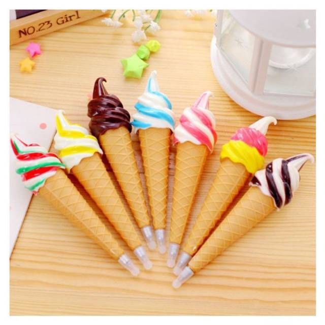 

Ice cream pen. Bolpen unik
