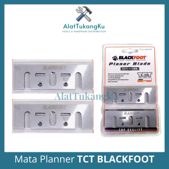 BLACKFOOT Mata Pisau Serut Listrik Planner Blade TCT 2 pcs / Mata Pisau Serut Planer