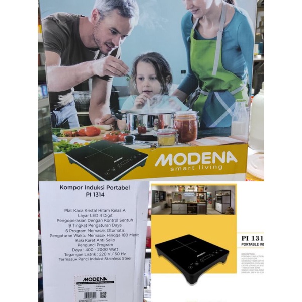 MODENA KOMPOR INDUKSI LISTRIK - PI 1314 *TANPA DUS*