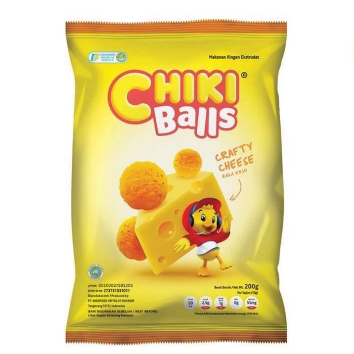 

NEW Indofood - Chiki Balls - Keju - Cheeky Cheese - 200 gram - 200 gram