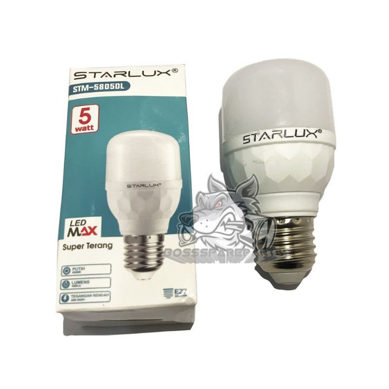 LAMPU STARLUX LED BOHLAM LED MAX BOHLAM LAMPU RUMAH KAMAR 5W-50W