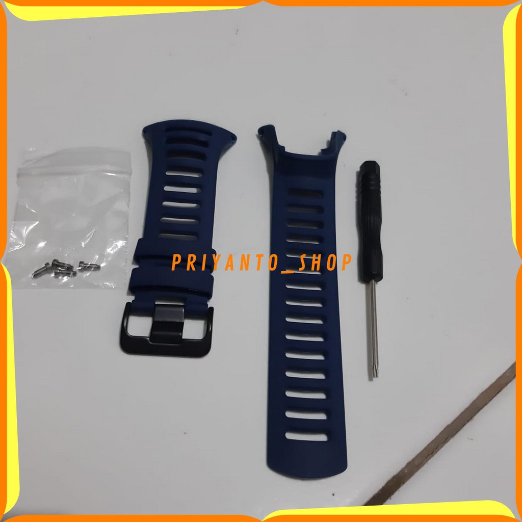 Tali Strap Jam Tangan Suunto Ambit 1 2 3 Sunrest Outdoor Oem Biru Navy