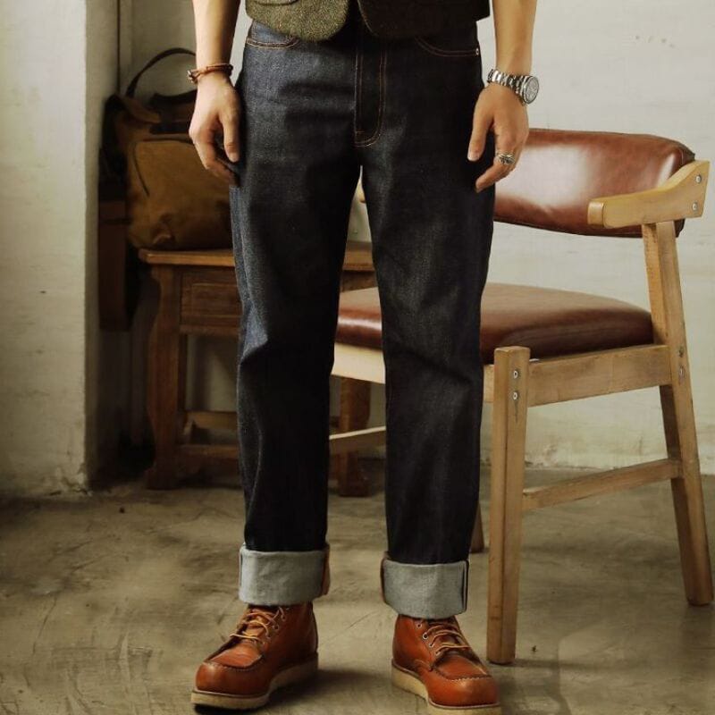 CELANA SELVEDGE JEANS PANJANG TERLARIS KETEBALAN 15OZ UKURAN JUMBO