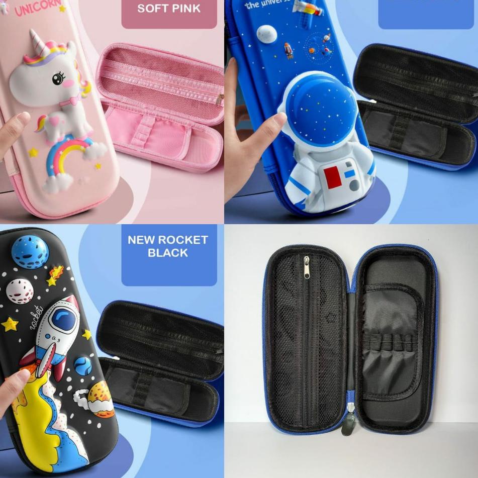 

Serba Populer TEMPAT PENSIL 3D TIMBUL ORIGINAL IMPORT Kotak Pensil Karakter Rabbit Unicorn Astronot Rocket tempat pensil anak SD TK peralatan sekolah