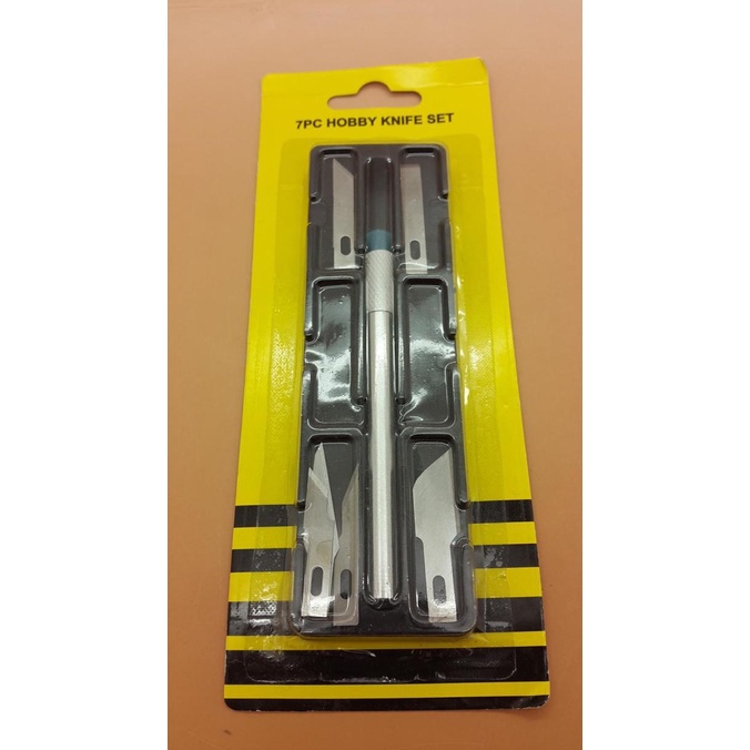 

Pisau Cutter Acrylic 7 Pcs Hobby Knife Set