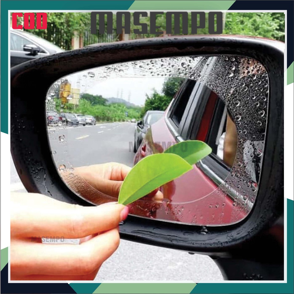 Stiker Anti Air Embun Screen Guard Kaca Spion Mobil Fog RainProof Film 10X15