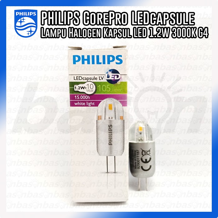 PHILIPS CorePro LEDcapsuleLV 1.2-10W 830 G4 12volt - LED Kapsul