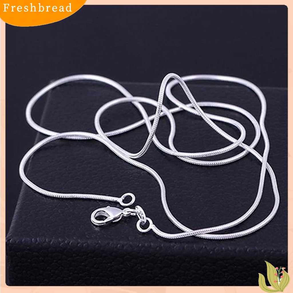 [TERLARIS]1.2mm Smooth Snake Necklace with Lobster Clasp DIY Neck Chain Accessory for Party Shopping