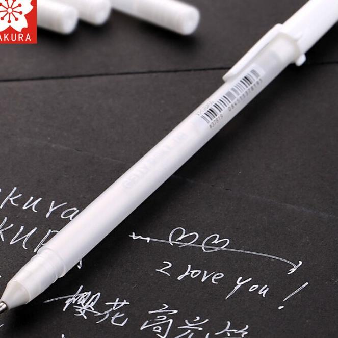

[KODE KVRQT] Sakura Gelly Roll Ink Pen White 0.3mm (05) - Fine Point / White Pen