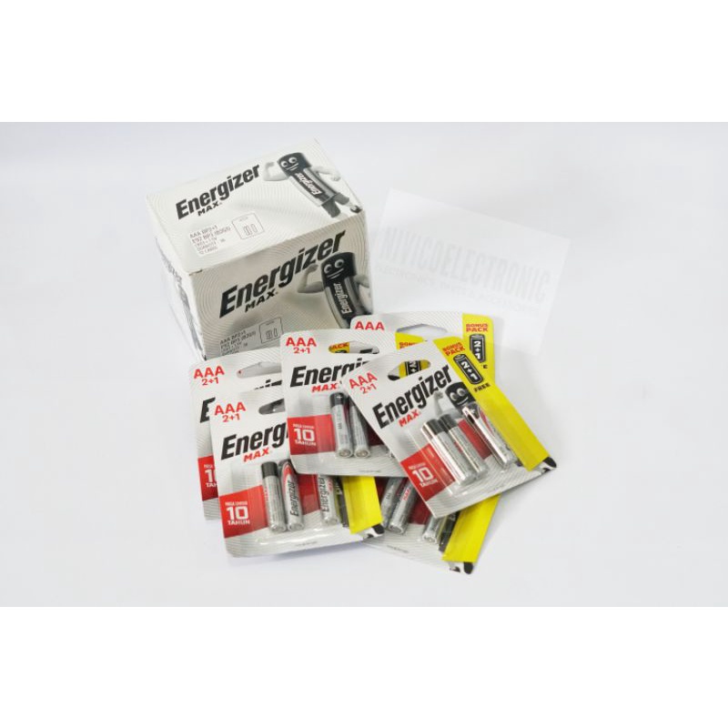 Baterai ENERGIZER MAX ALKALINE AAA A3 BELI 2 GRATIS 1