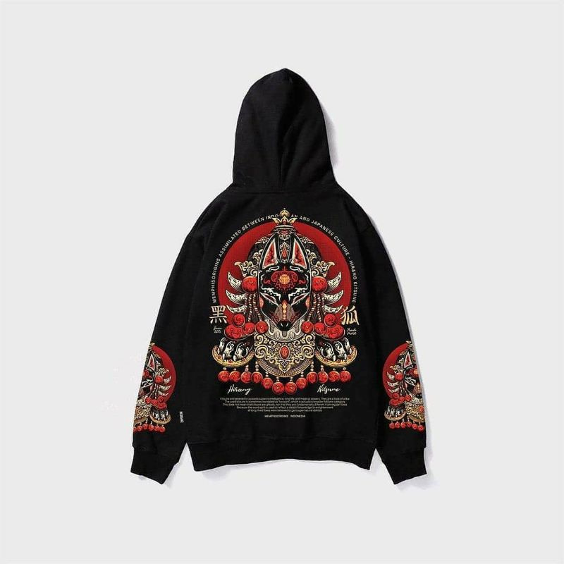 PULLOVER HOODIE - HIRANG KITSUNE "MemphisOrigins"