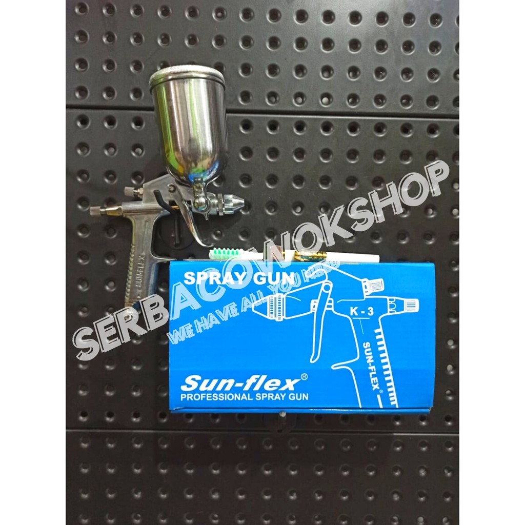 Sunflex Air Spray Gun Cat K-3A Semprotan Cat Tabung Atas Set Kenmaster Termurah Berkualitas