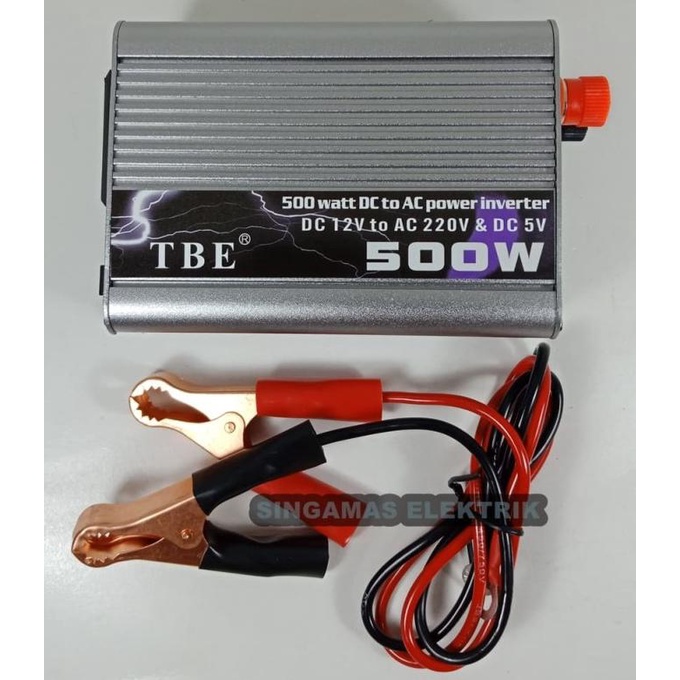 Inverter TBE 500 Watt DC to AC - DC 12Volt-24Volt to AC 220V & 5V