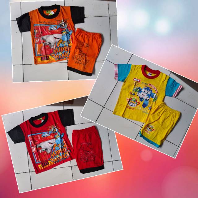 Setelan balita Super Wings & Heli