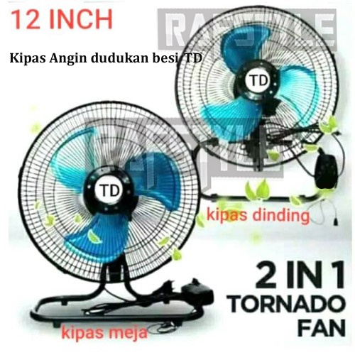 Kipas Angin duduk Besi 10 ATAU 12 INCH TD dan SEKAI GOODDEALS