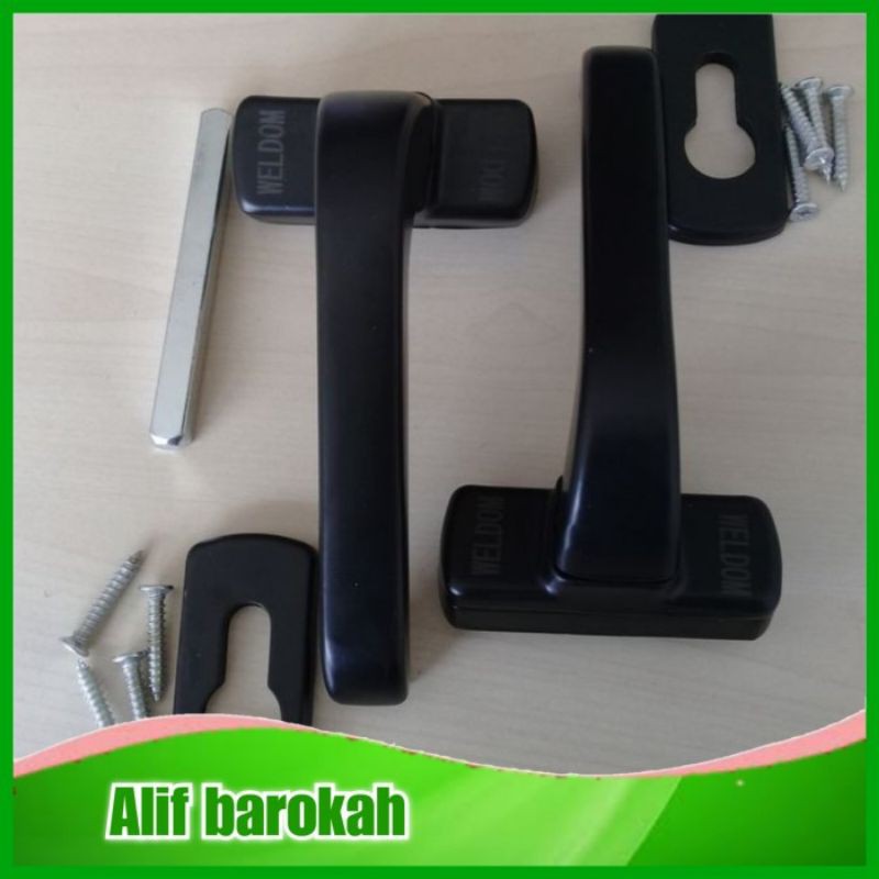 Handel Pintu Aluminium Hitam