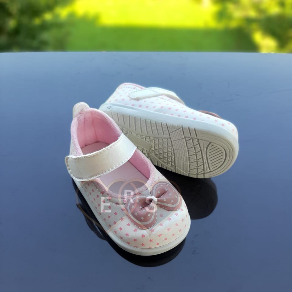 TOKOERS SNP09 Sepatu Pesta Anak Perempuan bunyi cit Umur 1 2 3 thn - Motif Pita