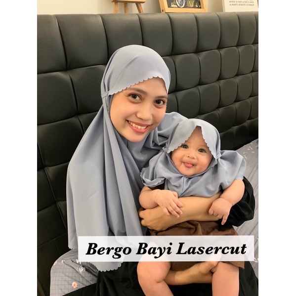 Bergo Dewasa/Ibu lasercut hawa instan