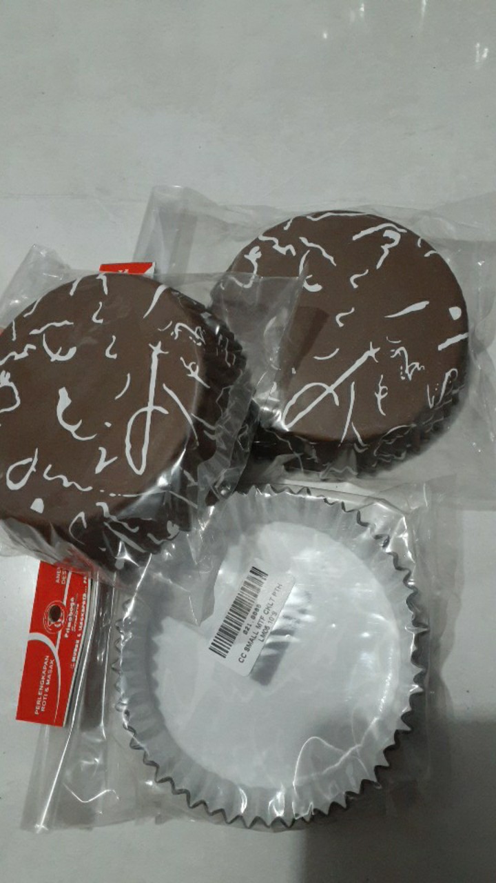 Cake Cases Motif Coklat Marble