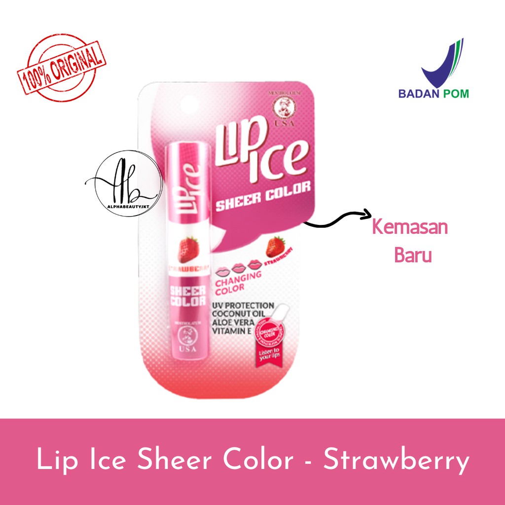 Lip Ice Sheer Colour STRAWBERRY - Lip Ice Sheer Color
