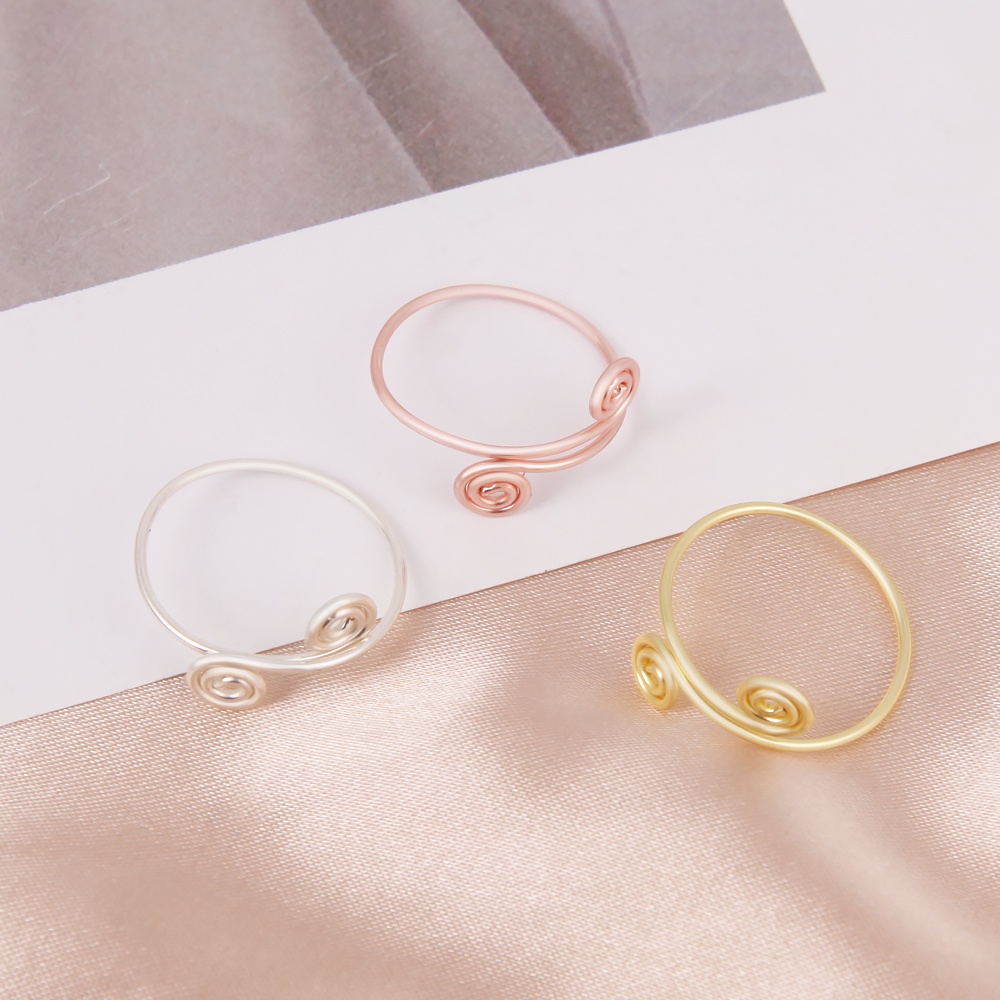 [ Fashion Special-shaped Geometric Decompression Ring  For Girls ] [ Sliver Rose Gold Finger Ring  ]