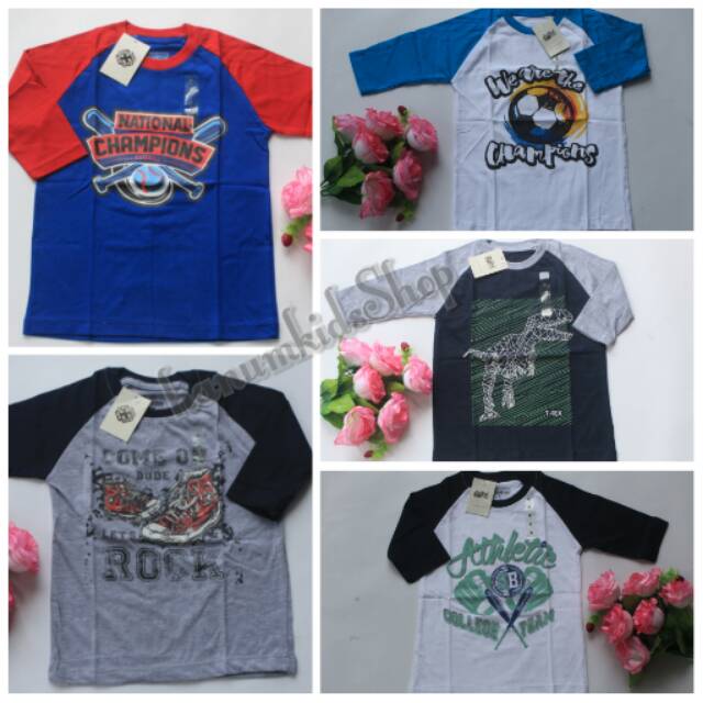 Raglan oshkosh size 6 / reglan oshkosh / kaos anak oshkosh