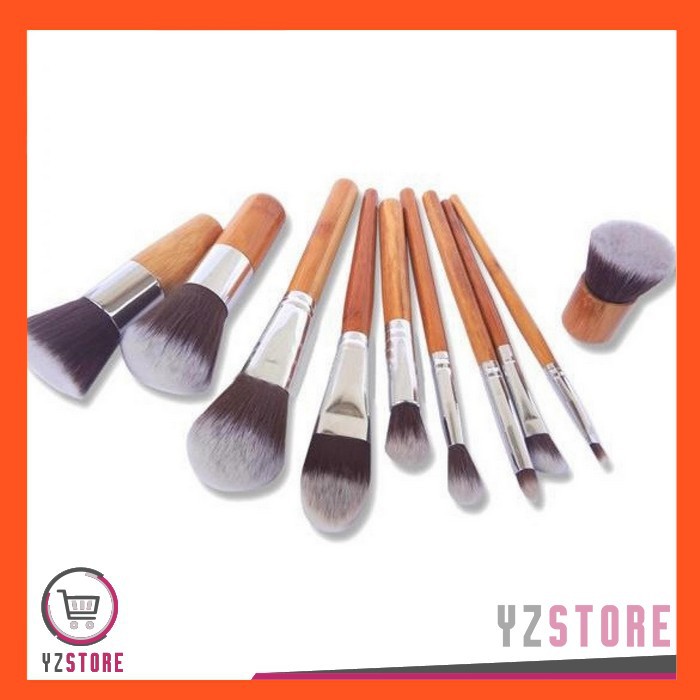 Brush Make Up Set 11 PCS with Pouch / Kuas Make Up YZ12