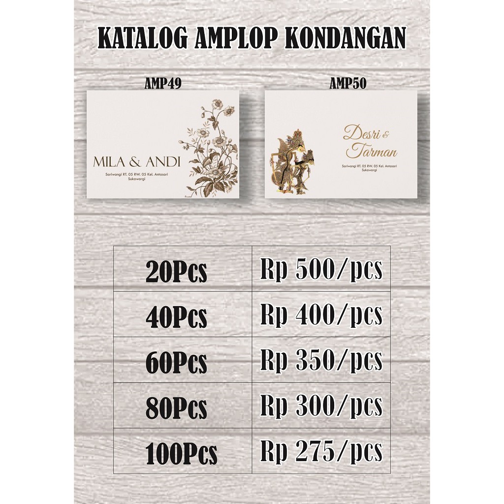 Amplop Kondangan Uk15x9cm Sedang /Amplop Sumbangan/ Amplop Wedding / Amplop Custom Nama sendiri