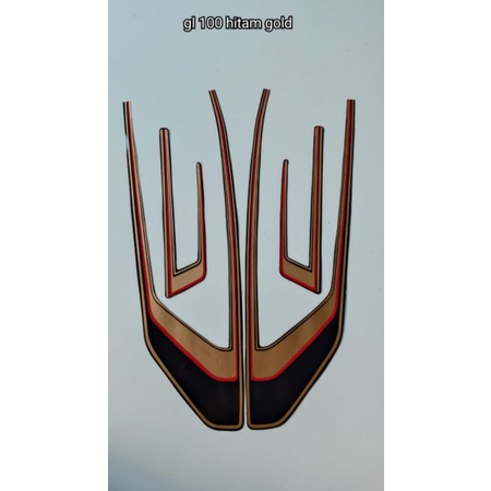 STRIPING GL 100 HITAM GOLD