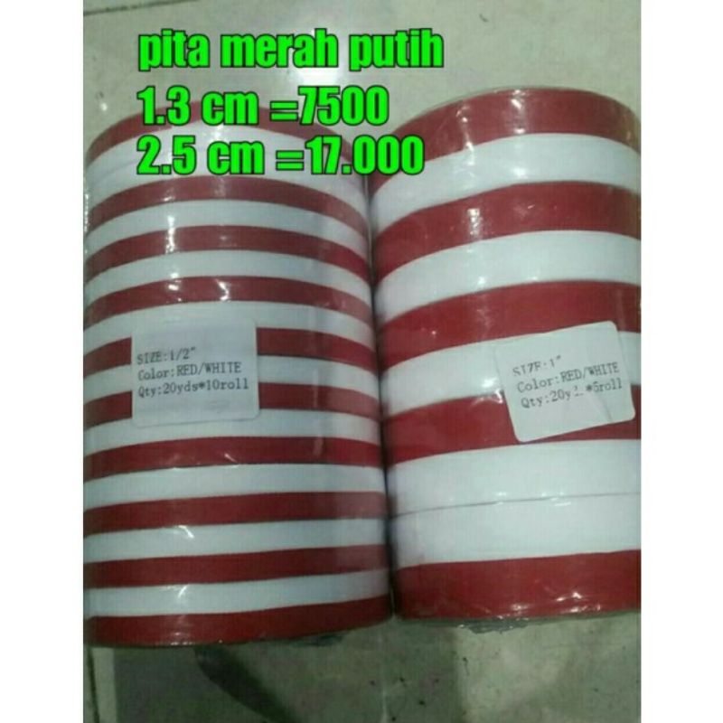 

1 rol pita merah putih