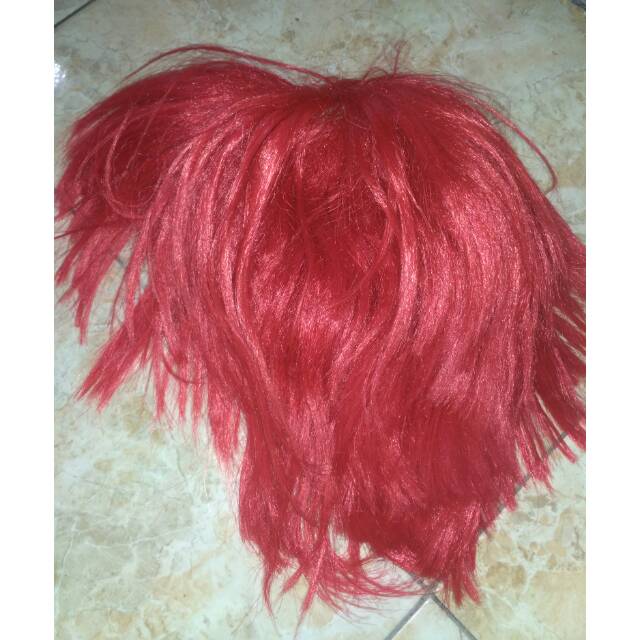 Wig Base Merah Cowok / Red Male (titipan)
