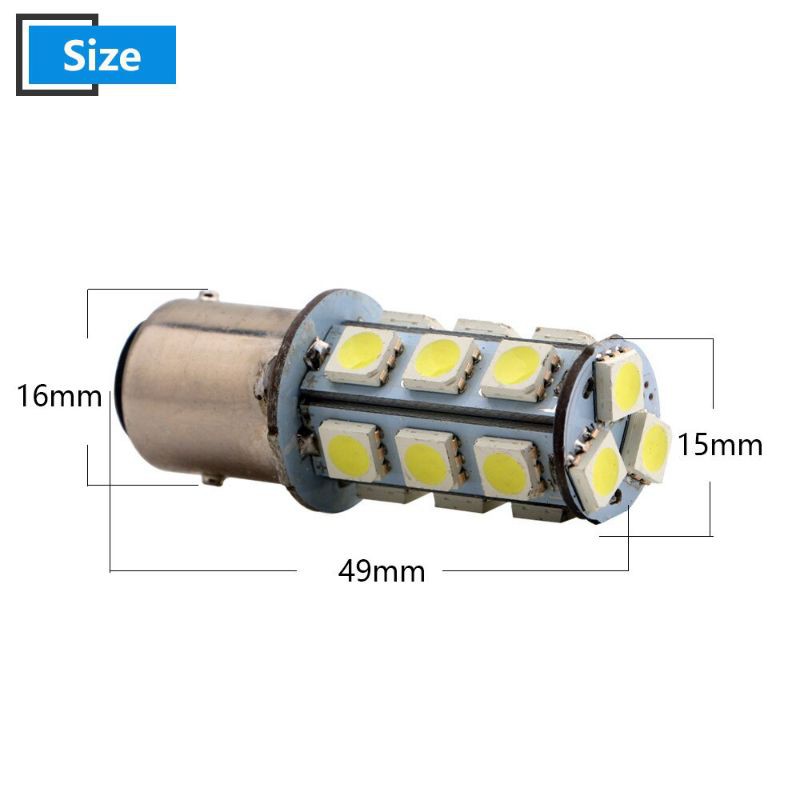 Lampu Rem Mobil 2 Kaki 1157 18 Titik Led Rem Kedip Blits Flash Bayonet Belakang Stoplamp Stop Lamp