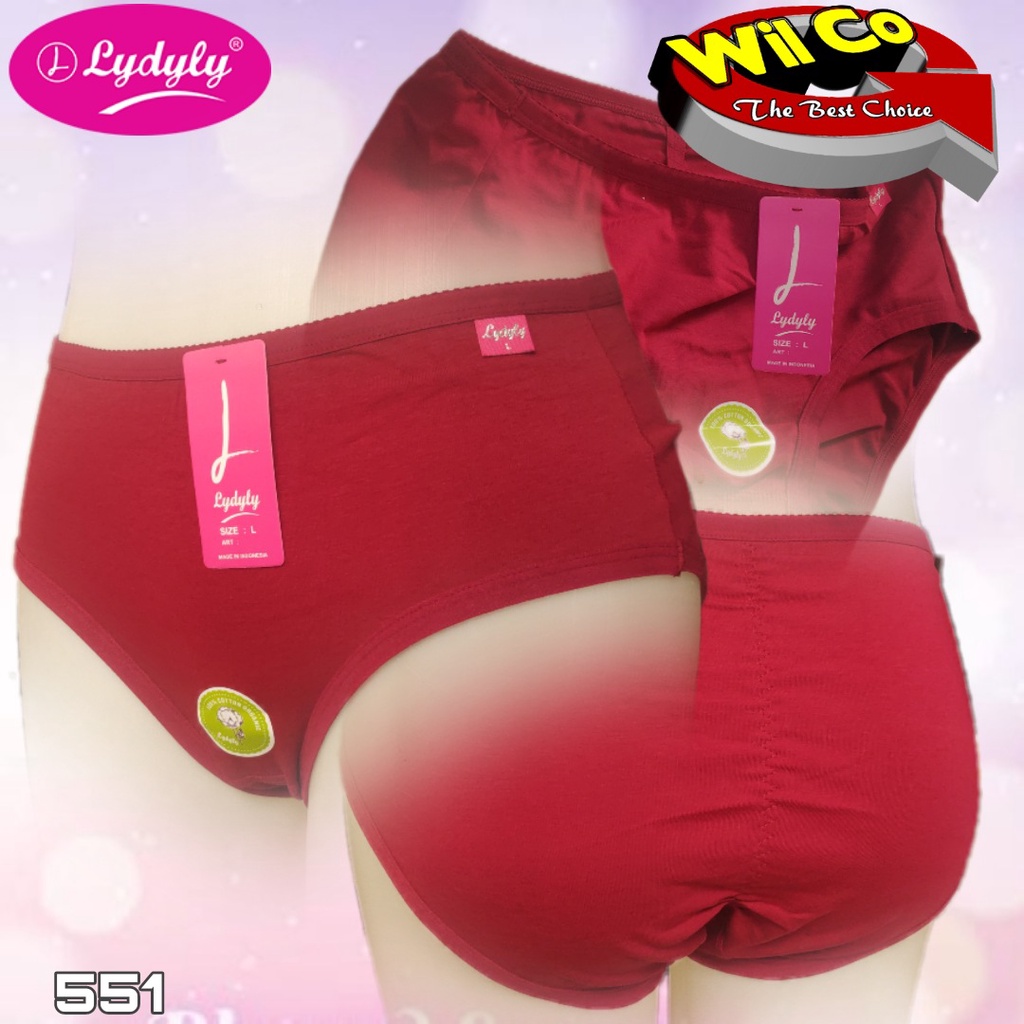 K551T - (HARGA PER 3 POTONG) CELANA DALAM WANITA DEWASA PAKAIAN DALAM PAKAIAN WANITA CD LYDYLY SIZE M - XXL