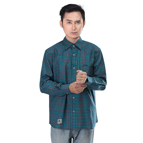 KEMEJA KASUAL KOTAK LENGAN PANJANG BAJU PRIA DEWASA ORIGINAL 424