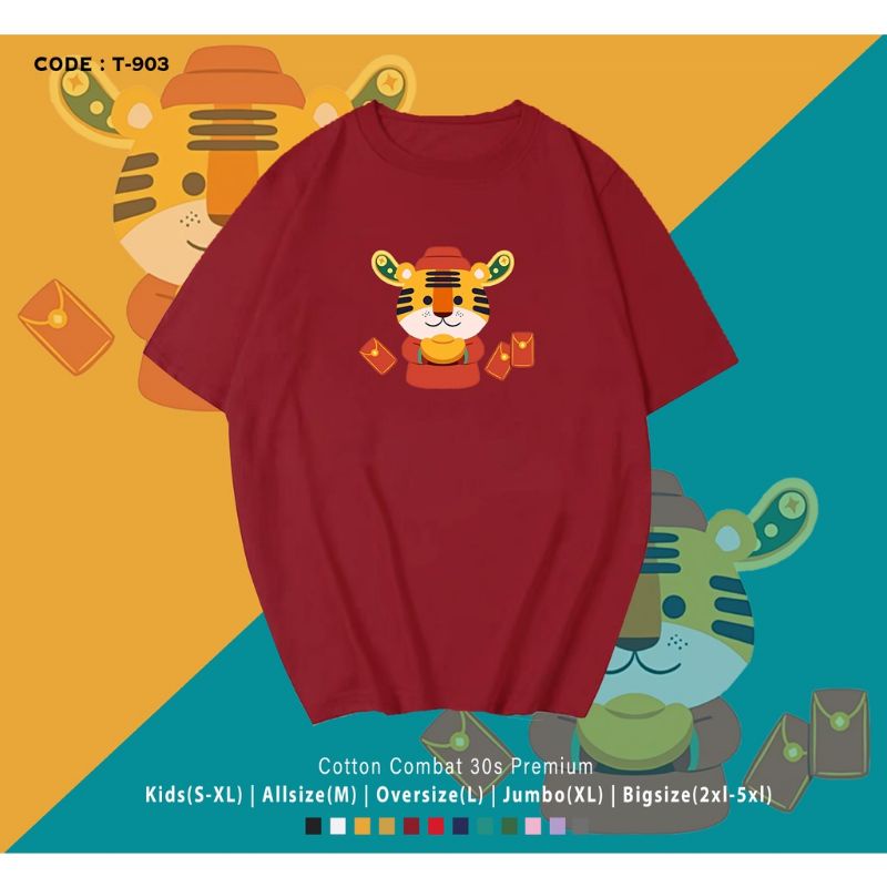 KAOS EDISI IMLEK MACAN ANGPAO/KAOS IMLEK TIGER