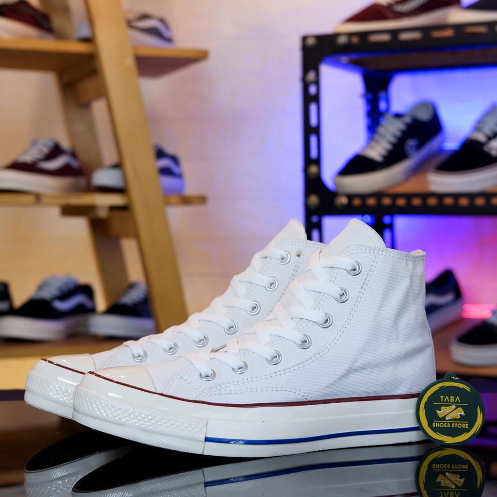(BISA COD) Sepatu Sneakers 70s High White Pria Wanita