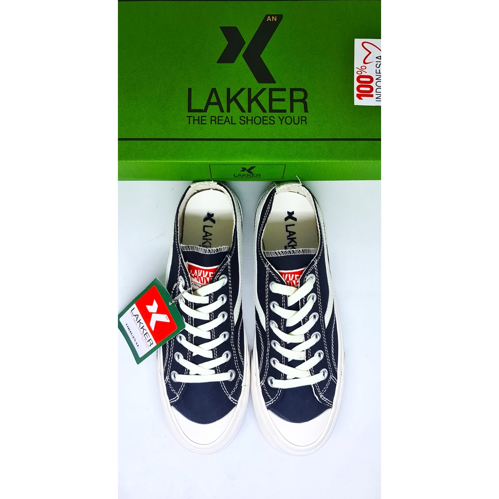LAKKER 36-43  Black Sepatu Sneakers lokal Brand sepatu  Skateboard Pria Wanita sepatu lokal brand sneaker casual sepatu original brand Indonersia