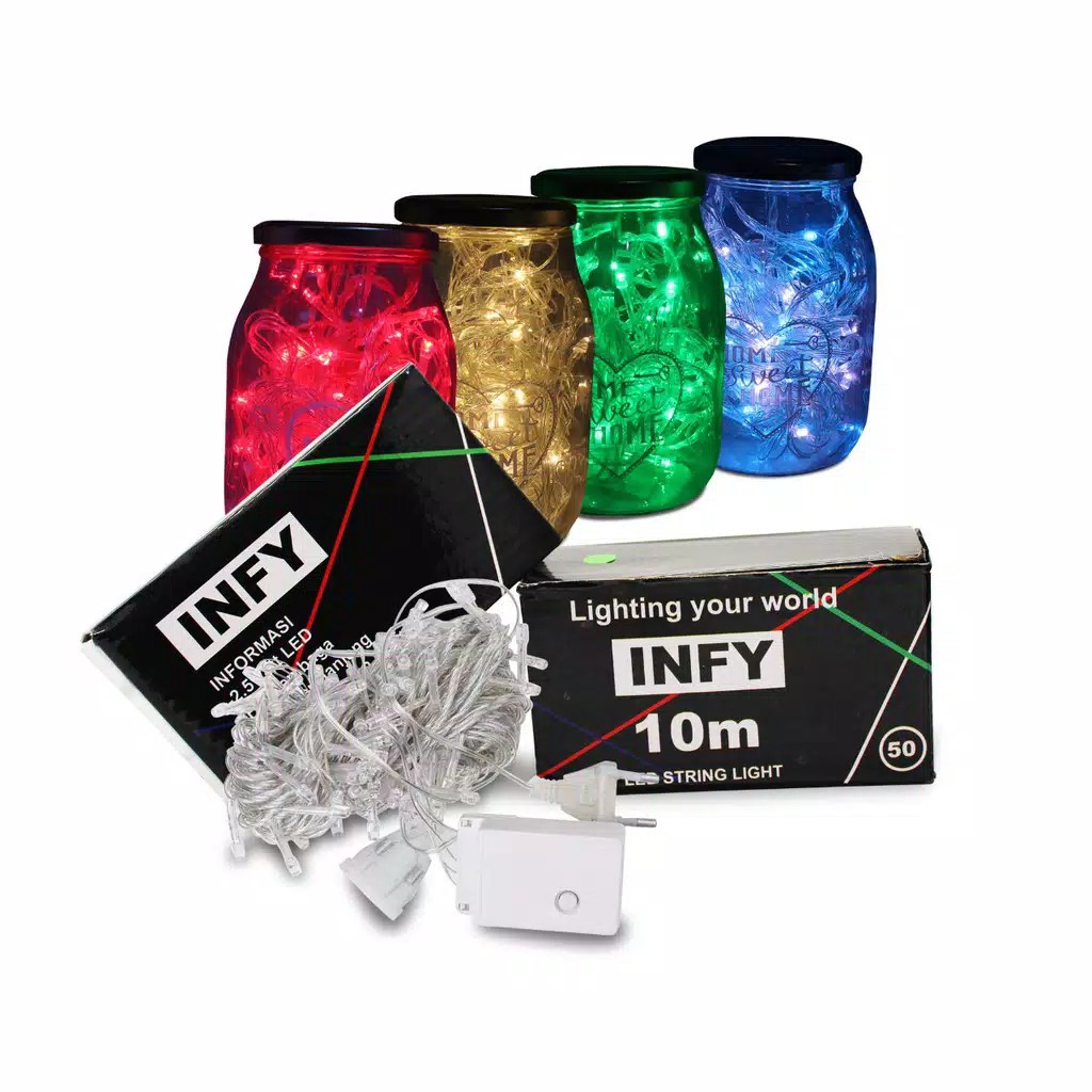 HARGA PROMO!!! Tumblr  Hias LED Dekorasi 50LED 10MTR Packing Opp Lampu Tanpa Botol