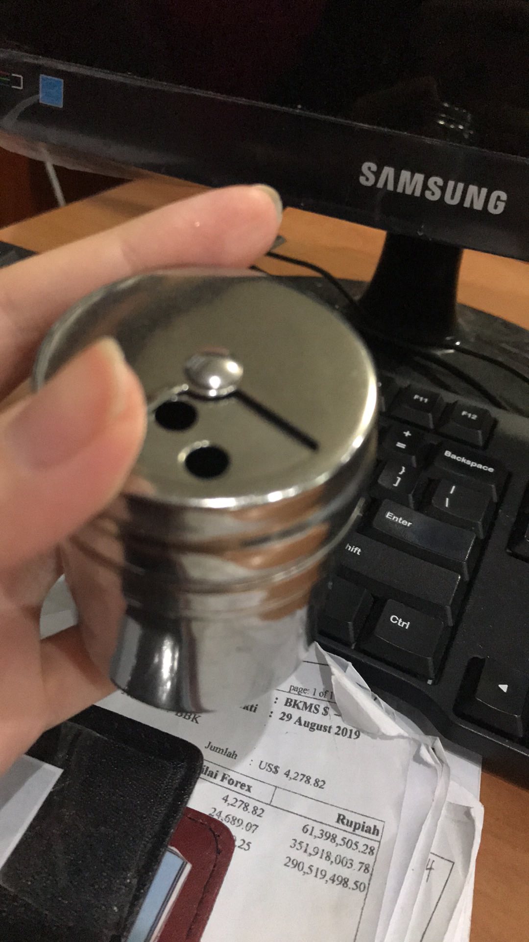 Tempat Merica Lada Stainless Steel Bumbu Garam Perlusin 12 Pcs