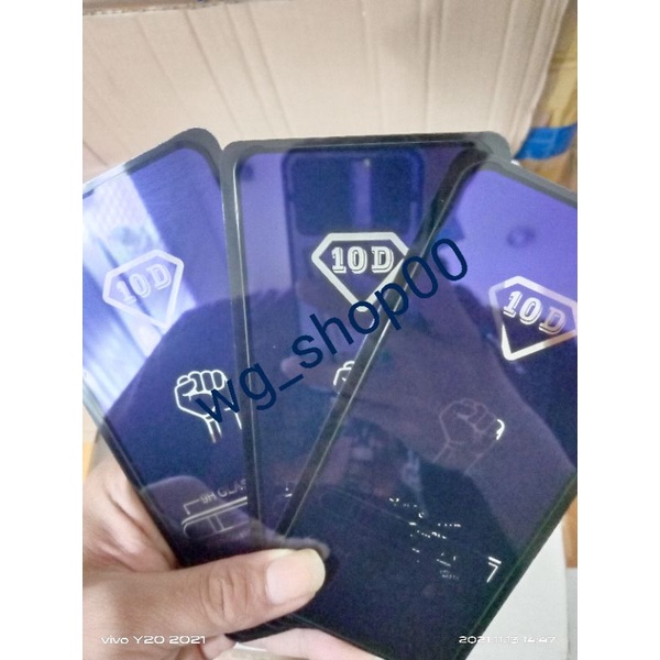 tg Vivo Y12s Y20i Y20 Tempered Glass blue radiasi full layar all type hp